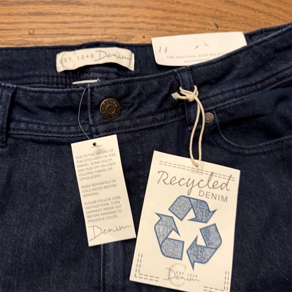 C Denim 1946 Women Jeans Blue Size 14 - Picture 5 of 6